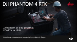 DJI Phantom 4 RTK + Dostęp do sieci SmartNet RTK/RTN Leica