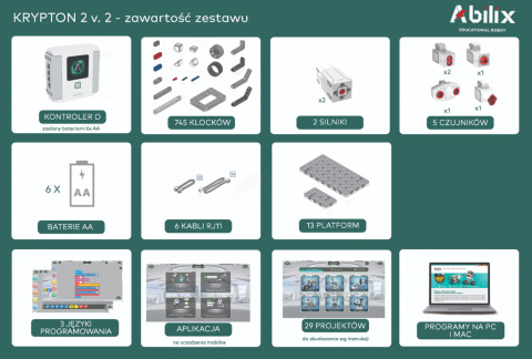 Laboratoria przyszłości. Zestaw LAB2: 10 x robot Abilix Krypton 2 Laboratoria przyszłości. Zestaw LAB2: 10 x robot Abilix Krypton 2